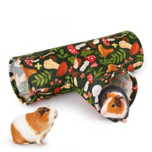 Hedgeink Tunnel 3 Voies pour Cochon d&rsquo;Inde et Lapin &ndash; Tunnel Lavable et Pliable pour Petits Animaux &ndash; Jouet et Cachette pour Chinchilla, Furet, Hamster (HedgeinkEU, neuf)