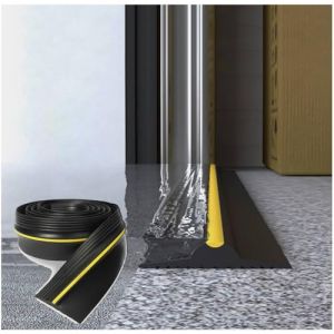 XINFAPAI Joint de Porte en PVC pour l'&eacute;tanch&eacute;it&eacute;, Joint de seuil de Porte de Garage, Parfait pour Garder Les garages Propres et secs, Joint de Porte de Garage Bricolage,10m (ThreeYseven, neuf)
