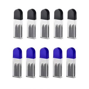 BARRU 100 Pcs 2 mm HB Recharges de Mine de Compas Remplacement de Mines dans les Tubes de Recharge pour Compas, Bon pour Mathématiques Dessin Élaboration (STAR PENGPENG, neuf)