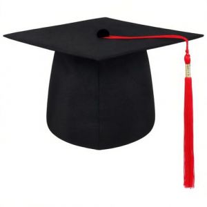 Synchain Toque Chapeau Diplome d'étudiant Bachelor Chapeau Docteur Baccalauréat avec Pendentif pour la Remise de Diplôme - Lycée Cérémonie de Remise Unisexe (Vesery, neuf)
