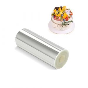 Wubushan Rodoide Transparent Patisserie, Collier à Gateau 10 cm, Rhodoid pour Patisserie Bordure Gâteau Réutilisable en Acétate pour Entourer Les Gâteaux (AlleyStore, neuf)