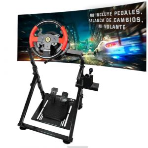 Unicview Support de volant Logitech G29 G920 G923 avec support boîte de vitesses, Thrustmaster T150 T300 TX T500 TH8A, PS4, PS5, Xbox Fanatec Clubsport, montage et pliage faciles (nouveau modèle) (RETRO UNIVERSE, neuf)
