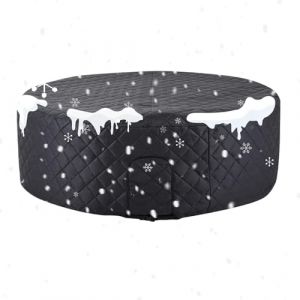 Sucritude B&acirc;che Isolante Thermique pour Spa | Housse Thermique Ronde Gonflable pour Hiver,Accessoire &Eacute;tanche Anti-Poussi&egrave;re pour Ext&eacute;rieur Arri&egrave;re-Cour F&ecirc;te Temps Froid (Sucritude, neuf)