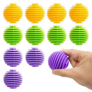 Comzantor 12 Pi&egrave;ces Boule de Lavage Machine a Laver, Boule Seche Linge R&eacute;utilisable, Balles de Lavage, Balle de Sechage Seche Linge, Balle de Lavage pour le Nettoyage du Linge Domestique(3 Couleurs) (COMAN STORE S.R.L., neuf)