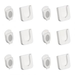 NyxSeat Lot de 6 supports de télécommande magnétiques pour télécommande murale, support mural blanc, support mural pour télécommande TV, très bien adapté pour une utilisation à la maison et au bureau (PICKARDT JUTTA LTD, neuf)