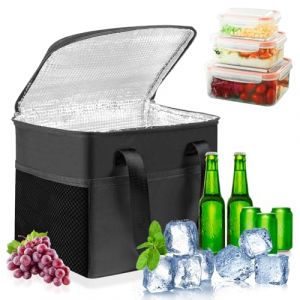 HOTUT Sac Isotherme Repas, 8L Sac Glaciere Isotherme Repas, Glaciere Souple Isotherme, Pliable, Étanche, Sac Glacière, Lunch Bag Isotherme pour Pique Nique, Barbecue, Camping, Voyage (ZHDAYA, neuf)