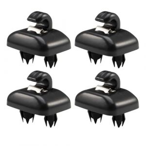 JUGUTA Lot De 4 Clips De Pare-Soleil (Noir), 4 Supports De Pare-Soleil Pour Audi A3 A4 A4 8P A1 A7 B7 B8, Clip De Fixation Pour Pare-Soleil De Voiture, Crochet, Clip Pour Pare-Soleil (ROXYROX FASHION, neuf)