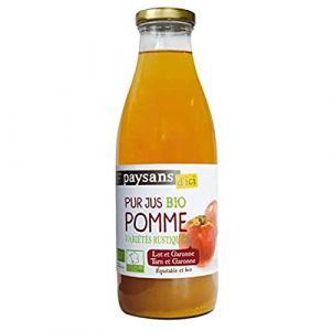 PAYSANS D'ICI Jus de pomme du Lot et Garonne bio & équitable 1L Bouteille 1 pièce (NOS MEILLEURES COURSES, neuf)