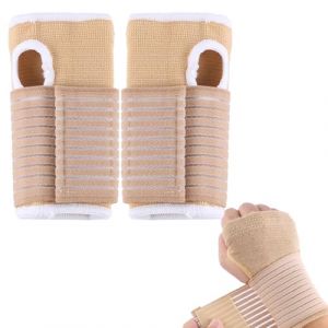 Orth&egrave;se &eacute;lastique de Poignet, 2 paires Respirant Attelle de Poignet, Attelle de Poignet, Attelle Poignet, Orthese Poignet Bandage, Pour Tendinite, l'Arthrite, Canal Carpien Entorse (JackieCHEN, neuf)