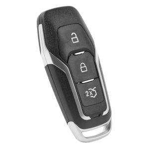 Cl&eacute; de Voiture, Coque de Cl&eacute; de Voiture de Remplacement, Housse de Cl&eacute; Universelle pour Voitures pour Edge, Mondeo, S-Max, Galaxy, Mustang, Bo&icirc;tier Rigide Antichoc 3 Boutons, Protection Durable, Noir (DaFuGuangZhi, neuf)