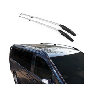 Barres de Toit longitudinales pour Renault Kangoo 2008-2021 L1 Aluminium Gris (omacfrance, neuf)