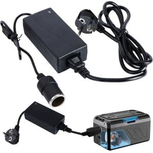 Adaptateur Secteur pour Voiture, Adaptateur Onduleur 6 A 60 W avec Prise Allume-Cigare de 2,2 m, Convertisseur de Tension AC vers DC 240 V &agrave; 12 V, pour R&eacute;frig&eacute;rateurs de Voiture, Gonfleurs de Pneus (JKHUI, neuf)