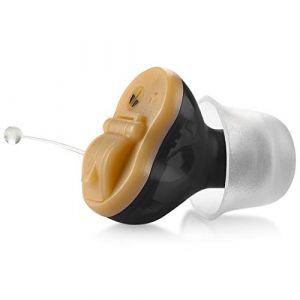 Amplificateur auditif num&eacute;rique haut de gamme - Oreille droite invisible dans le canal (CIC) Mini-syst&egrave;me d'am&eacute;lioration du son intra-auriculaire, presque invisible, suppression du bruit - Noir (lafengyan Registration, neuf)