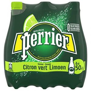 PERRIER - Perrier eau minérale naturelle gazeuse arôme citron Vert 6x50cl - Un Articles (LE PHENICIEN, neuf)