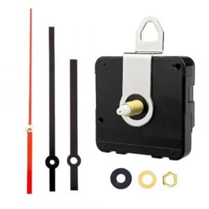 DORKIN Mouvements pour horlogerie, 1 m&eacute;canisme d'horloge &agrave; quartz silencieux, grandes aiguilles, alimentation par piles, axe de 23 mm, compatible avec les cadrans jusqu'&agrave; 10 mm d'&eacute;paisseur. (IOANA BEST CLOTHES, neuf)