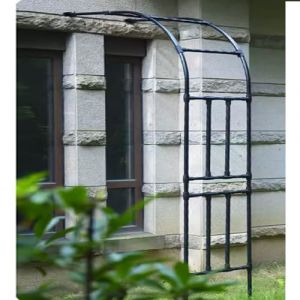 Arche de jardin murale en métal, demi-arches de jardin en acier pour vignes florales, arche de mariage en plein air, pergola robuste en treillis, supports de fleurs, support de plantes grimpantes(220x (ThreeYseven, neuf)