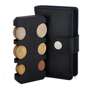 Porte Monnaie trieur de Pieces|Range-pi&egrave;ces,|Bourse|Portemonnaie Mixte|Portefeuille et Porte-Cartes pour Femme et Homme(Noir) (SimpleVibesStudio, neuf)