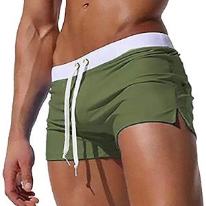 Short Plage Homme Maillot de Bain 3XL Surf Sexy Grande Taille Piscine Sport Plage Mes Commandes Passées Bronzant Fantaisie Transbronzant Boxer de Bain Unie Maillots Calecon Homme XL (TOFOTL✈8-21 Jours Arrivent, neuf)