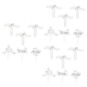 Didiseaon 18 Pcs Perle Cristal Épingle À Cheveux En Forme De U Épingle À Cheveux Pour Mariée Feuille Et Perle Épingle À Cheveux Épingle À Cheveux Pour Mariage Épingle À Cheveux De (Merkowski, neuf)