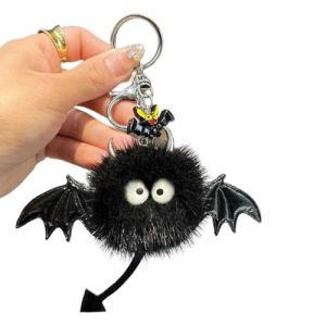 WHYCNJL 1 Pièce Porte-clés, Accessoire pour Cartable, Porte-clés pour Enfants&Adultes,Porte-clés en Peluche,Le petit Porte-clés en Peluche de Diable est Parfait pour Halloween (YIN LIJUAN DE OUZHOU DIAN, neuf)