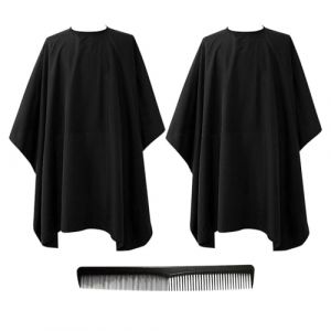 Tabliers De Coiffure 2 Pi&egrave;ces Avec Boutons Suspendus Et Peigne De Coiffure Double Face 1 Pi&egrave;ce, Accessoires De Coiffure, Tablier De Coiffure Anti-Salet&eacute;, Tablier De Coiffure Imperm&eacute;able (ACIL DERYA, neuf)