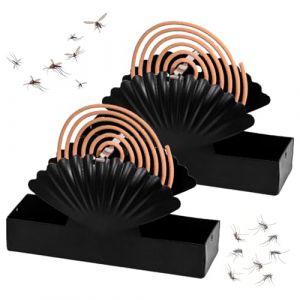 SLTAXAR 2 PCS Porte Bobine Anti Moustique Support pour Spirale Anti Moustique Support de Bobine de Moustique Support Spirale Anti Moustique Suspendu 2 Crochets pour Salon Salle de Bain (Smaejhgmlsbj, neuf)