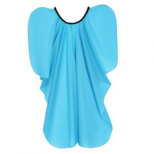 Beaupretty tissu de coiffeur cape de coiffeur tablier de coiffeur cape de coupe de cheveux pour femme cape de barbier pour hommes cape d'artiste cape de maquillage robe de coiffure Pongé Blue (lorianca, neuf)