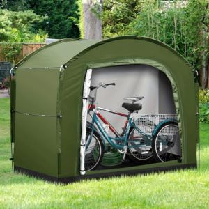 Tente &agrave; v&eacute;lo pour 4 &agrave; 5 v&eacute;los, 220 x 150 x 185 cm, r&eacute;sistant aux intemp&eacute;ries, r&eacute;sistant aux UV, Oxford 210D, &eacute;tanche, avec clips faciles &agrave; installer, pour motos, outils de jardin, tondeuses &agrave; gazon, A (Yuwuyuan, neuf)