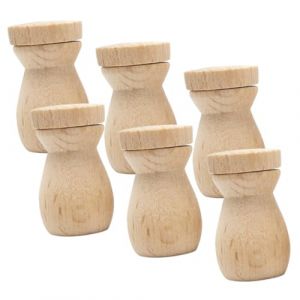 Mikikit 6 pi&egrave;ces Diffuseur Huiles Parfum&eacute;es Pendentif Bois Flacon Essentiel pour Voiture D&eacute;coratif DIY Compact et Multifonction Cadeau Cr&eacute;atif pour Femmes et Filles (Famidago, neuf)