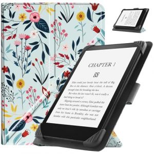 HGWALP Étui Universel pour 6.8" 7" eReaders,Folio Stand Coque Housse pour 6.8 Pouces 7 Pouces Kindle Paperwhite/Kobo/Voyaga/Lenovo/Sony eReader-Blooming Spring (HAIHUI EU, neuf)