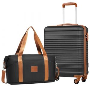 COOLIFE EasyJet Valise Cabine 55 x 40 x 20 et Bagage Cabine 45x36x20(30L), Bagages Cabine Bagage &agrave; Main Rigide avec Serrure TSA et 4 roulettes Jumel&eacute;es Adapt&eacute; Aux Voyages (Coolife EU Directly, neuf)