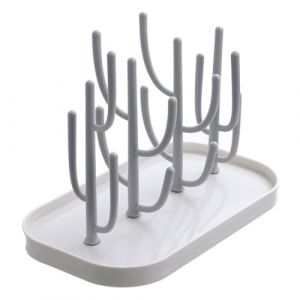 Yoezuo Séchoir pour Bouteilles,Egoutte-biberons Arbre Porte Biberon Egouttoir Biberon Amovible bac égouttoir Supports de Séchage de Bouteilles pour Biberon,Couverts,Tétines Gobelets (Beige) (YANLANGLTD, neuf)