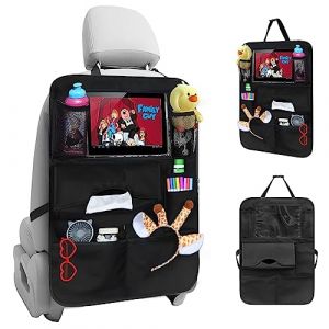 CHMMY Organisateur Voiture accessoire voiture interieur 40 x 60 cm Organisateur Voiture Enfant rangement voiture pour iPad 10 Pouces, 8 Poches Rangement de Jouets pour Enfants (zexingxinxi, neuf)