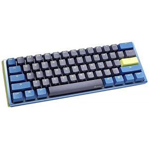 Ducky One 3 Daybreak Mini - Clavier mécanique de Jeu au Format 60% avec Disposition Allemande et switchs Cherry MX Silent Red, remplaçables à Chaud (Prises Kailh) et éclairage RGB (GROOVE TO S.R.L.S., neuf)