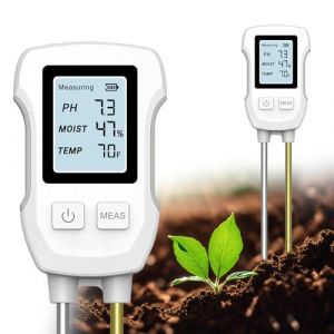 PnxdeobXL Testeur de Sol Ph 3 en 1, Testeur Humidit&eacute; Plante, Ph Metre Sol, D&eacute;tecteur de Test de Sol Acide-Base pour Plantes d'Int&eacute;rieur, Jardin, Pelouse. (Pnxdeob, neuf)