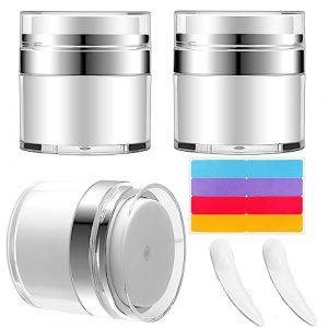 3 Pièces Contenant Cosmetique Vide 50ml Distributeur de Crème à Pompe Vide, Pots Cosmétiques Vide, Pot Vide Cosmetique pour Les Voyages (YYUWEI, neuf)