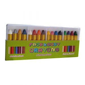 NUOBESTY 1 Ensemble 16 Crayon De Peinture De Visage Trousse De Peinture Trousses Maquillage Pour Enfants Maquillage Pour Les Enfants Cire D'abeille De Protection De L'environnement (Sarah Zou, neuf)