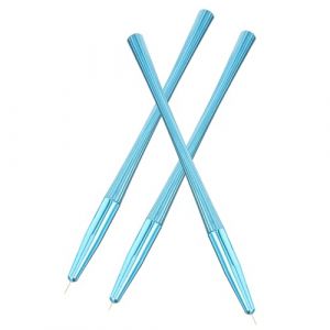 PACKOVE 3 Pièces Ensemble De Stylos à Colorier Clous Doublure Peinture De Manucure Art Doigt De Pied Trousse Enclos Pinceau à Ongles Petit Outils Pour Femme Plastique + Aluminium Bleu (Spring TU, neuf)