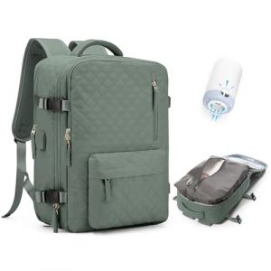 BJLFS Sac à dos sous vide avec pompe,Baggage Cabine à main avec compression pour Ryanair 40x20x25 Sac à dos Voyage Sac cabine Easyjet 45x36x20 pour homme et femme (ONXTHIN, neuf)