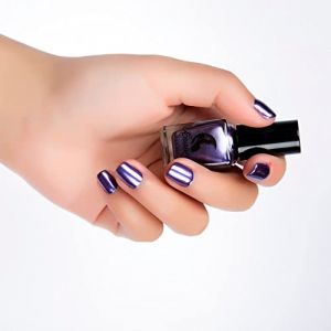6ml nouveau placage de vernis &agrave; ongles miroir, acier inoxydable couleur m&eacute;tal p&acirc;te d'argent, vernis &agrave; ongles couleur m&eacute;tal &agrave; s&eacute;chage rapide non irritant (Hikaka, neuf)