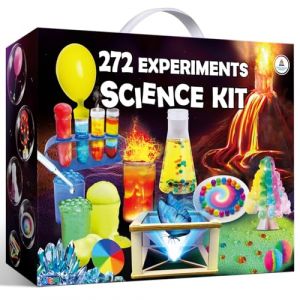UNGLINGA 272 kits d'expériences pour enfants, kit chimique, boîte d'expérimentation, jouets garçons, cadeaux, volcan, boîte de construction chimique, cristal, magique, physique, science, projet de (Unglinga FR, neuf)