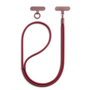 MORSUNBELA Cordon telephone portable, cha&icirc;ne de t&eacute;l&eacute;phone portable, tour de cou telephone, cordon tour de cou, dragonne t&eacute;l&eacute;phone universel, Compatibles phones, cl&eacute;, bordeaux (MORSUNBELA-FR, neuf)