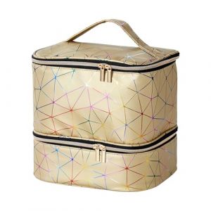 Sac De Organisateur De Vernis &Agrave; Ongles, Contient 30 Bouteilles Boite De Rangement Vernis A Ongle & Lampe &Agrave; Ongles, Sac De Rangement avec Poign&eacute;es pour Fournitures D'ongle &Agrave; Double Couche (Genikeer, neuf)