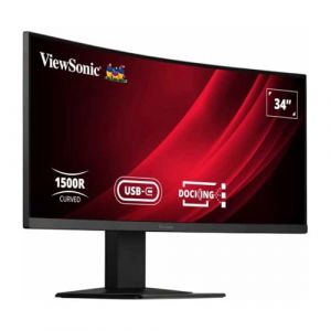 ViewSonic Ecran 34 VG3419C 3440x1440 21:9 SuperClear® VA Curve HDMI DisplayPort 65W USB-C USB, RJ45 Haut parleurs Pied réglable en Hauteur / VG3419C (ViewSonic Europe, neuf)