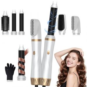 Air Styler coiffeurs, Airbrush 5 en 1 Multi Styler sèche-cheveux brosse, 800W coiffeurs pour femmes Volume, Air Curler pour femmes Volume, Curl, lisse, sec et Styler (li yi zhi neng dian qi, neuf)