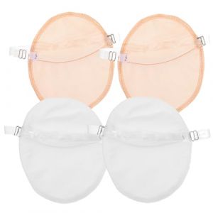 Homoyoyo 2 Paires de Coussinets Anti-transpiration sous Aisselle Lavables, Absorbants et Invisibles, Bretelles Transparentes R&eacute;glables, Protections pour T-shirts et Robes, Usage Quotidien (S Wisdom HF, neuf)