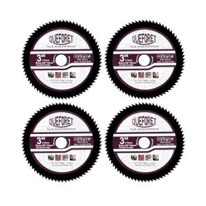 QUEFORET Disques HSS 75mm 4 Pièces - Lames de Scie pour Métal Cuivre Aluminium, avec un Alésage de 10mm (Queforet Tools, neuf)