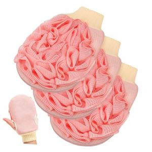 BIUDECO 3 pi&egrave;ces Accessoires Exfoliants Double Face pour Lot de 3 &Eacute;ponges V&eacute;g&eacute;tales Corps Doux pour &Eacute;limination Peau Morte Usage Femme et Homme (XUETN, neuf)
