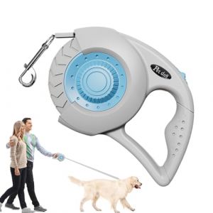 Kixolazr Laisse Retractable pour Chien | Corde de Nuit 5M pour Promenade - Lani&egrave;re Portable avec Frein pour Grands Et Moyens Races - Ext&eacute;rieur Plage Jardin Camping Randonn&eacute;e (unerkde, neuf)