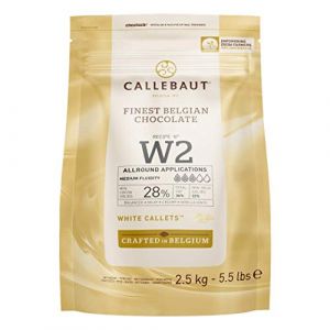 Callebaut W2NV 28% "Select" White Chocolate Chips Easymelt (Callets) (1 x 2,5 kg) (ecotrade-GmbH, neuf)